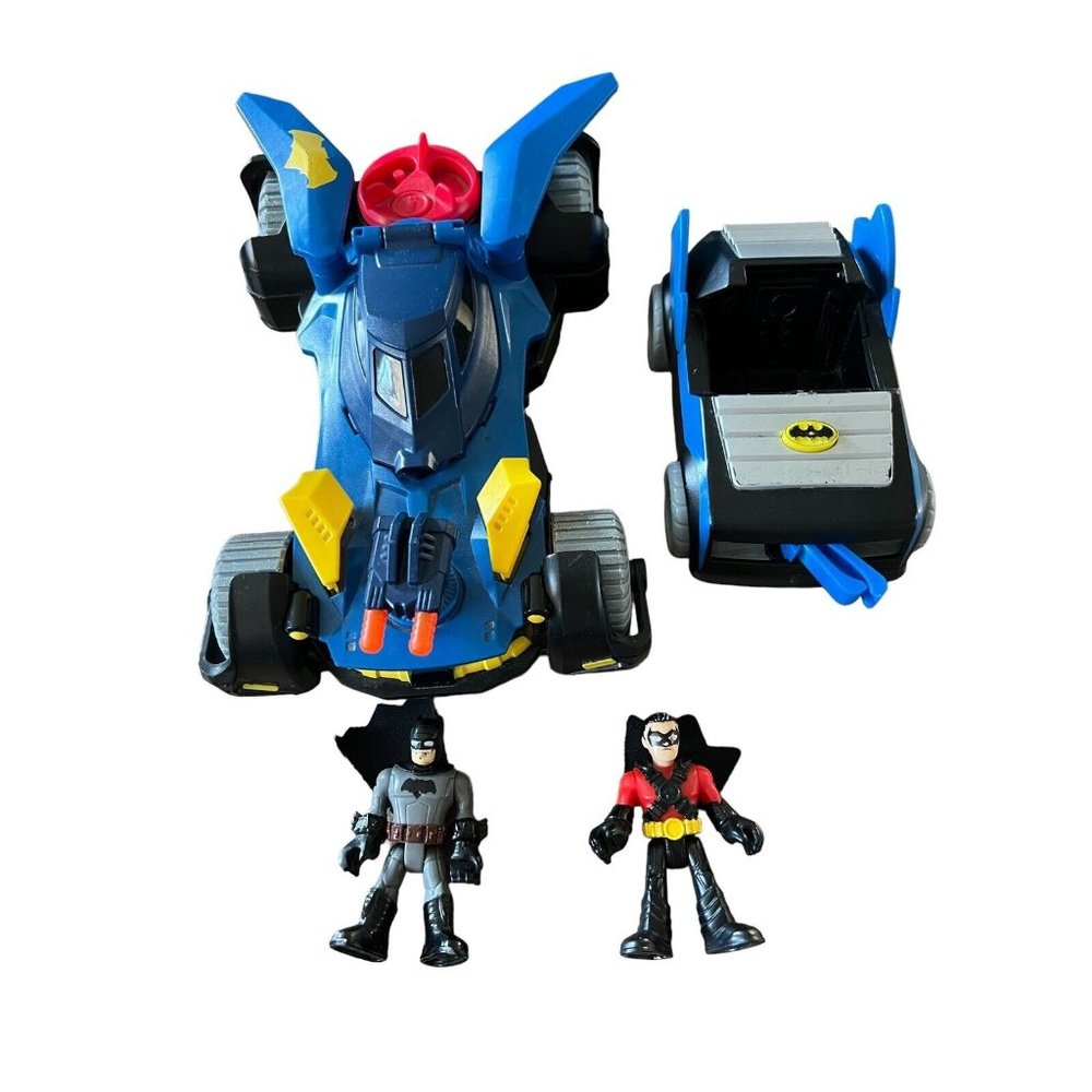 Imaginex Batman & Robin And Bat Cars. My Son Loved Playing With Them.